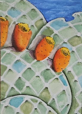 Prickly Pear Watercolor